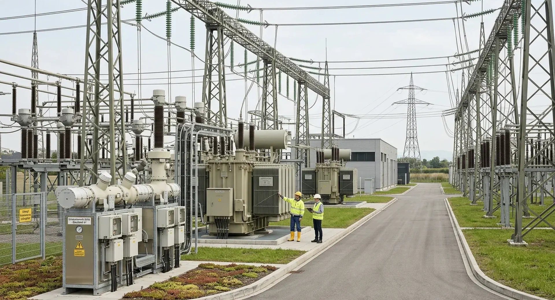 Umspannwerk als Bild für Infrastruktur, Versorgungssicherheit und Standortfrage | Demain